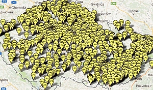 Mapa plnicích stanic LPG v ČR